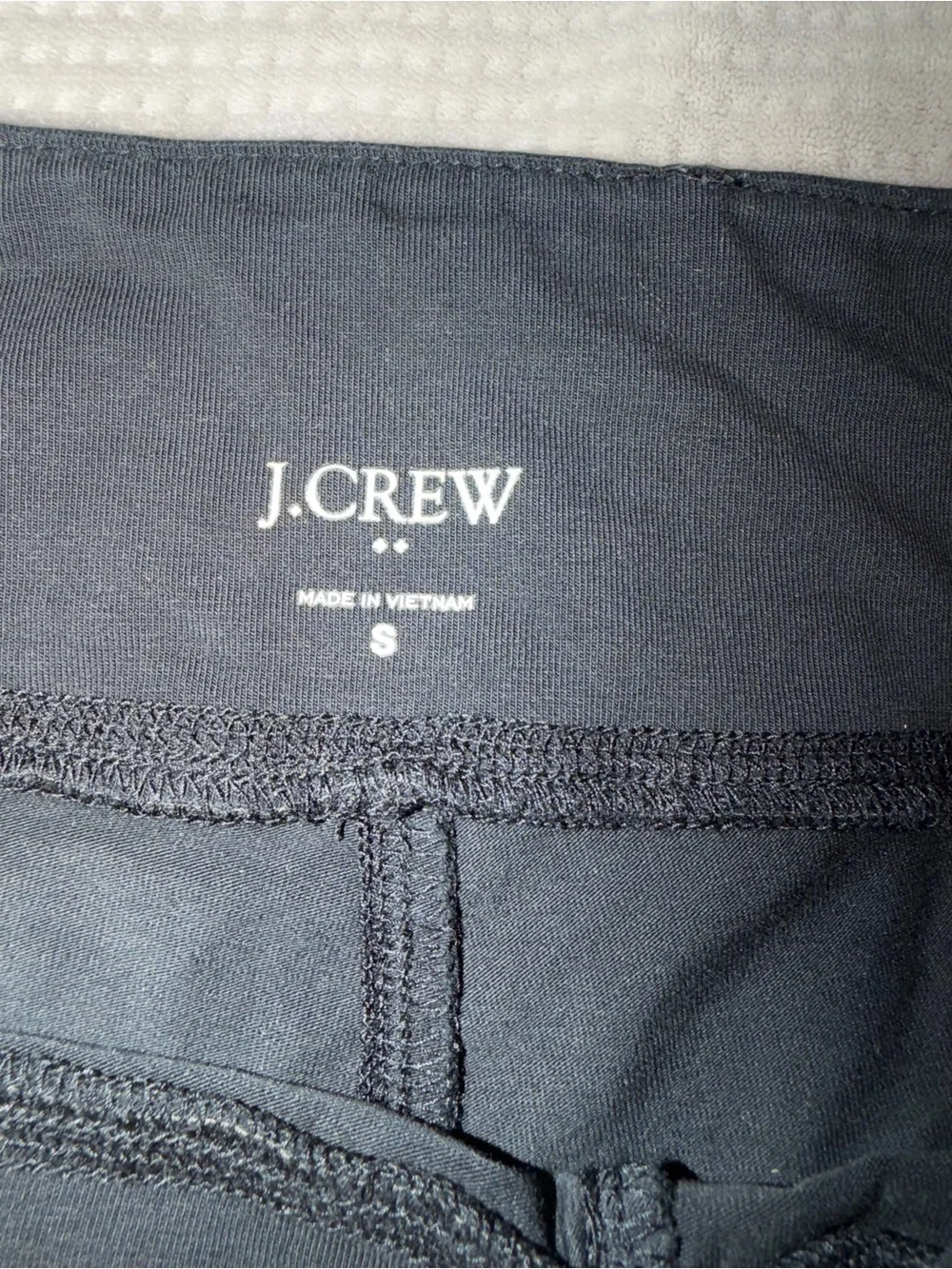 J. Crew Women's Black High-Waist Performance Bike Shorts Small